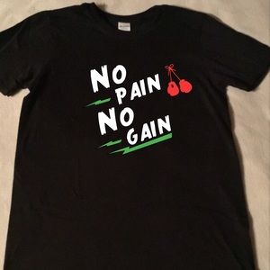 Handcrafted vinyl print workout tee men’s